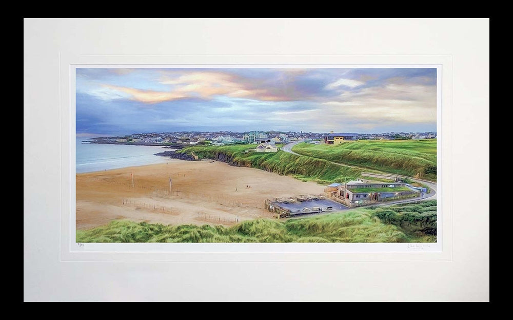 Co Derry - Sundown On Harry's Shack-71 x 45-Flat Black Frame