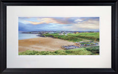 Co Derry - Sundown On Harry's Shack-71 x 45-Black Scoop Frame