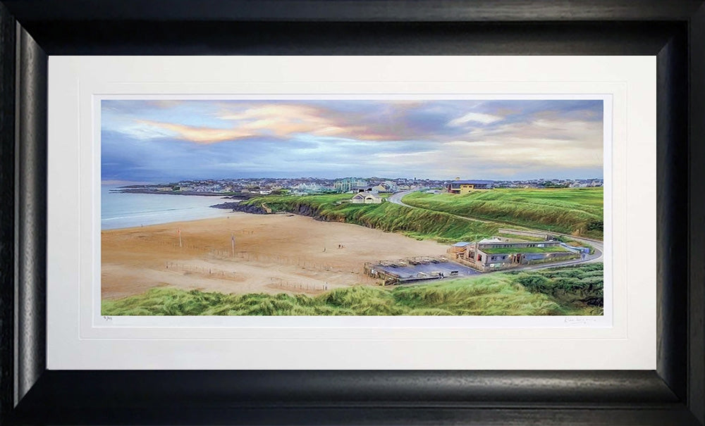 Co Derry - Sundown On Harry's Shack-95.5 x 59-Chunky Black Frame