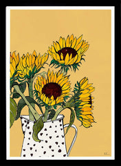 Sunflowers Black Frame