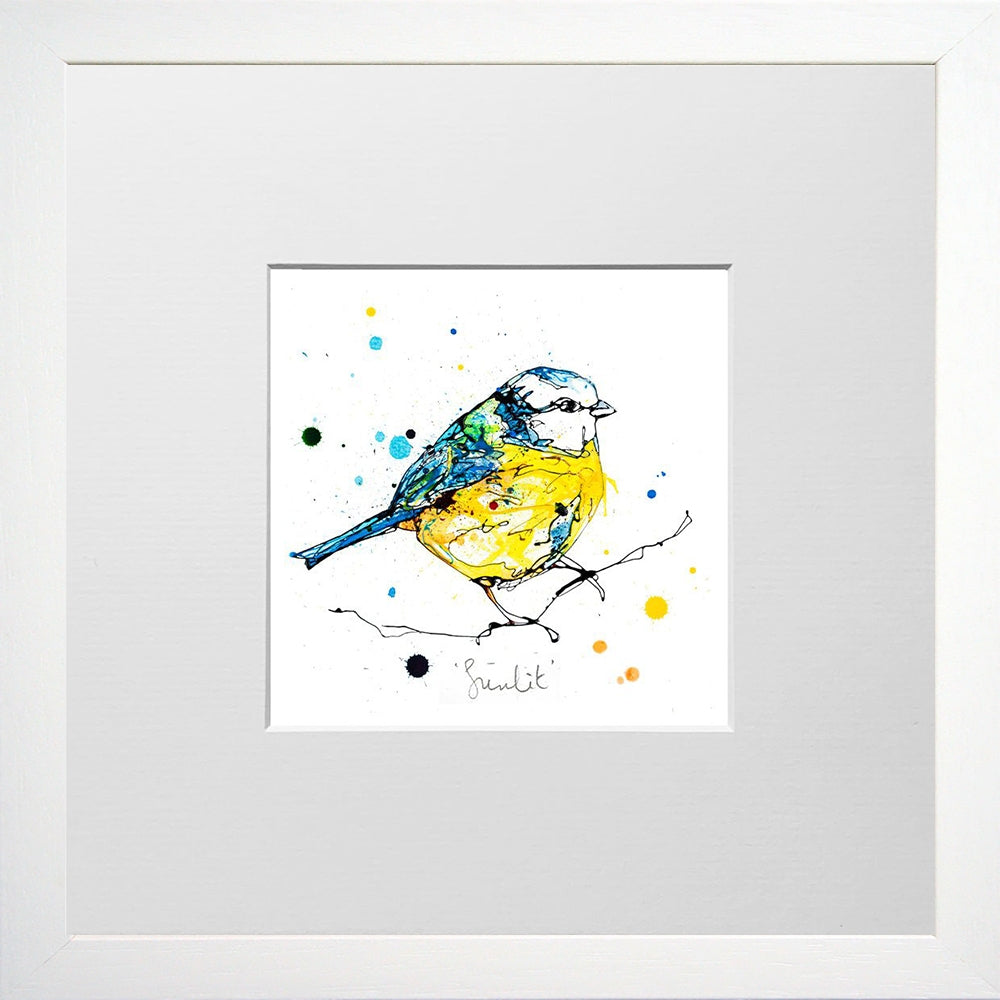 Print Open Edition Animals - Sunlit-12 x 12-Small Flat White Frame