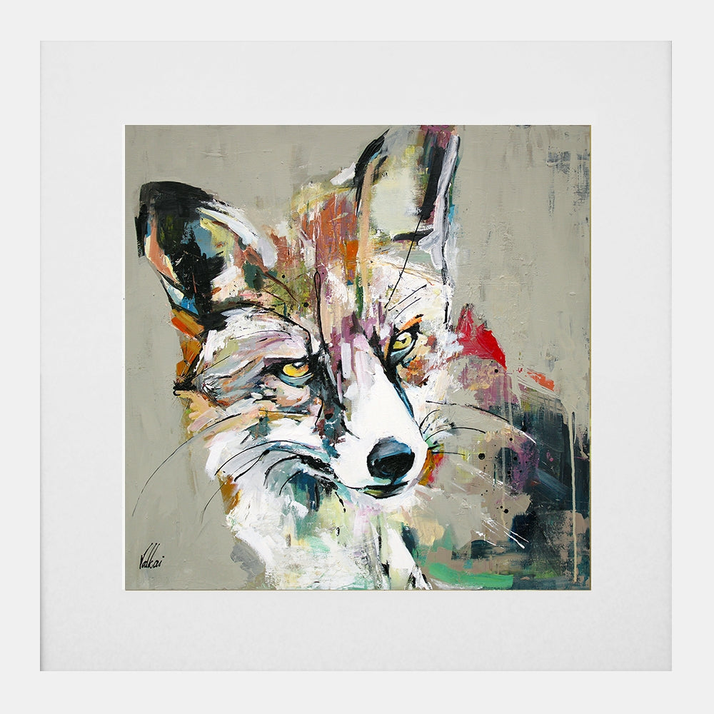 Print - Sunny - White Box Frame (With Mount)