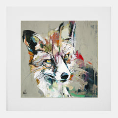 Print - Sunny - White Box Frame (With Mount)