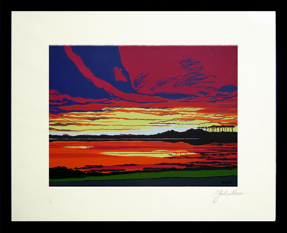 Sunrise Keel Point-26x20-Framed