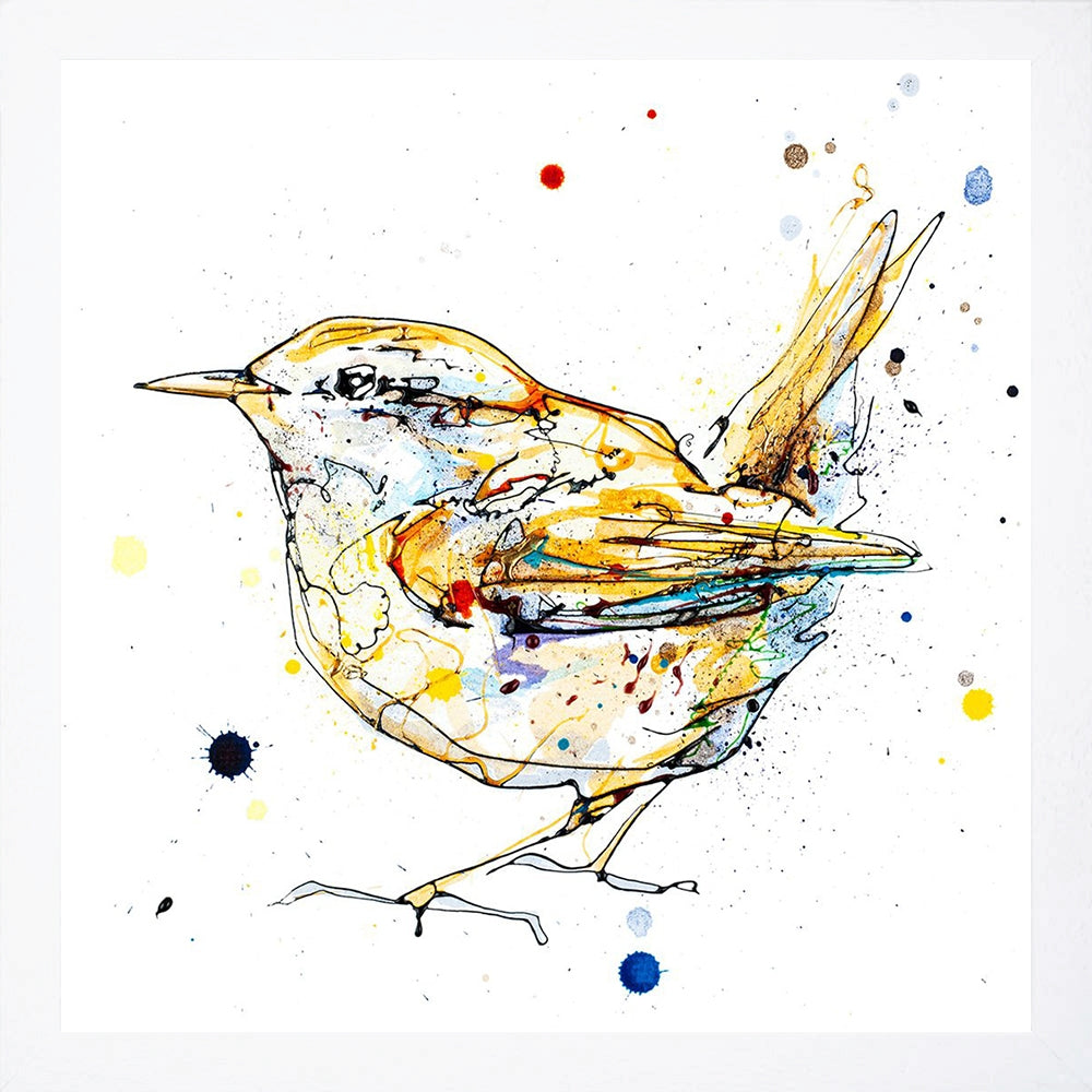 Print Open Edition Animals - Sunrise-30 x 30-White Box Frame (No Mount)