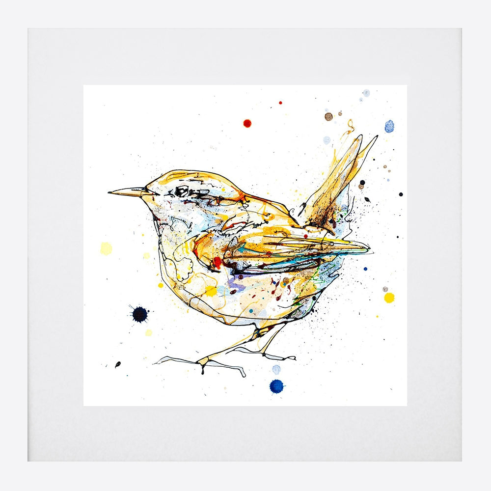 Print Open Edition Animals - Sunrise-30 x 30-White Box Frame (With Mount)