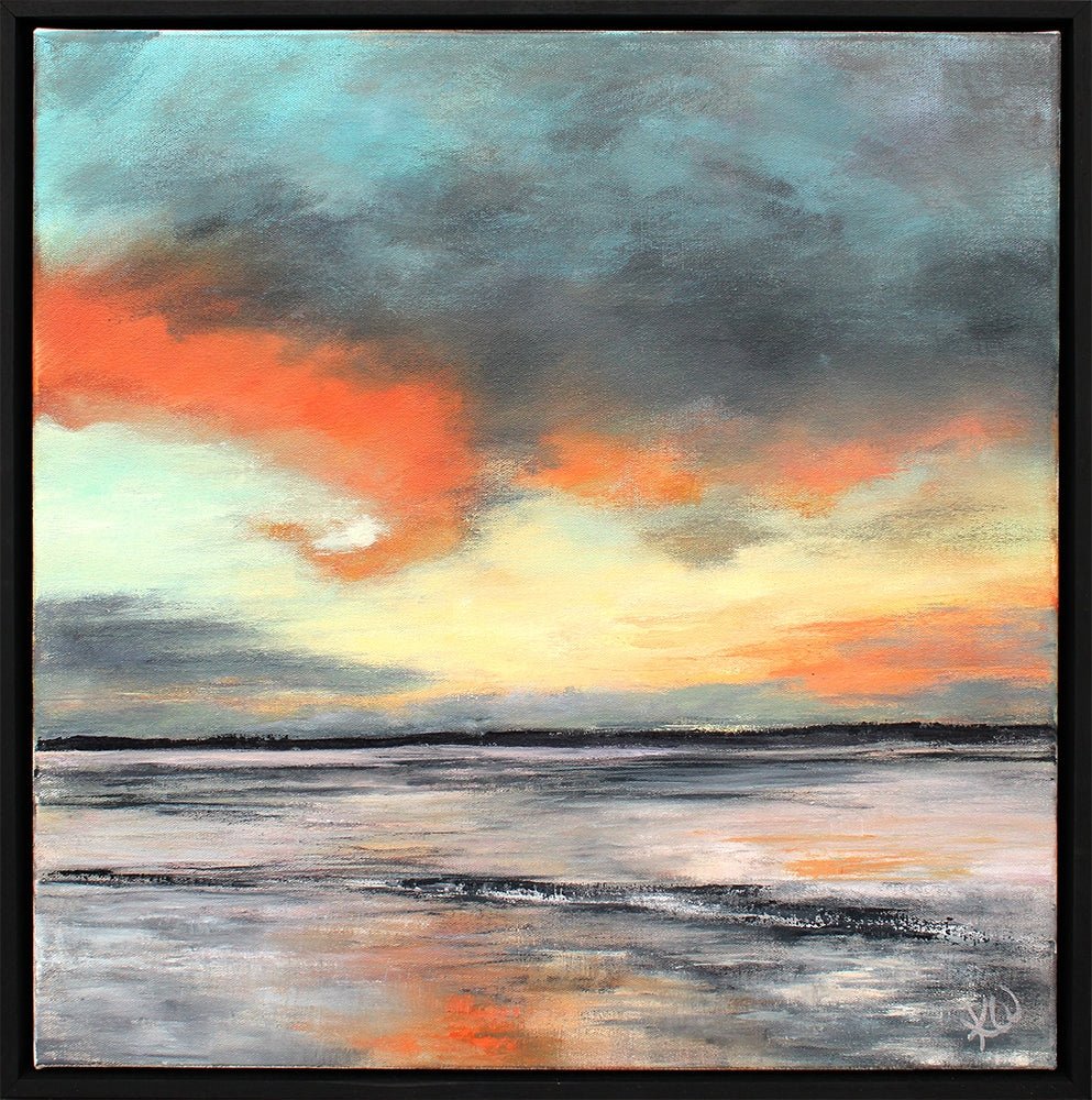 Sunrise at Low Tide - Framed