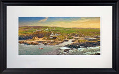 Co Antrim - Sunset Ballintoy Frame Black Moulded 71X45