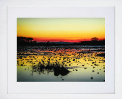 Sunset Over Greyabbey White Box Frame