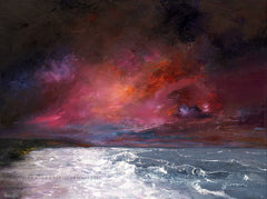 Print Large - Sunset Over Strand Beach