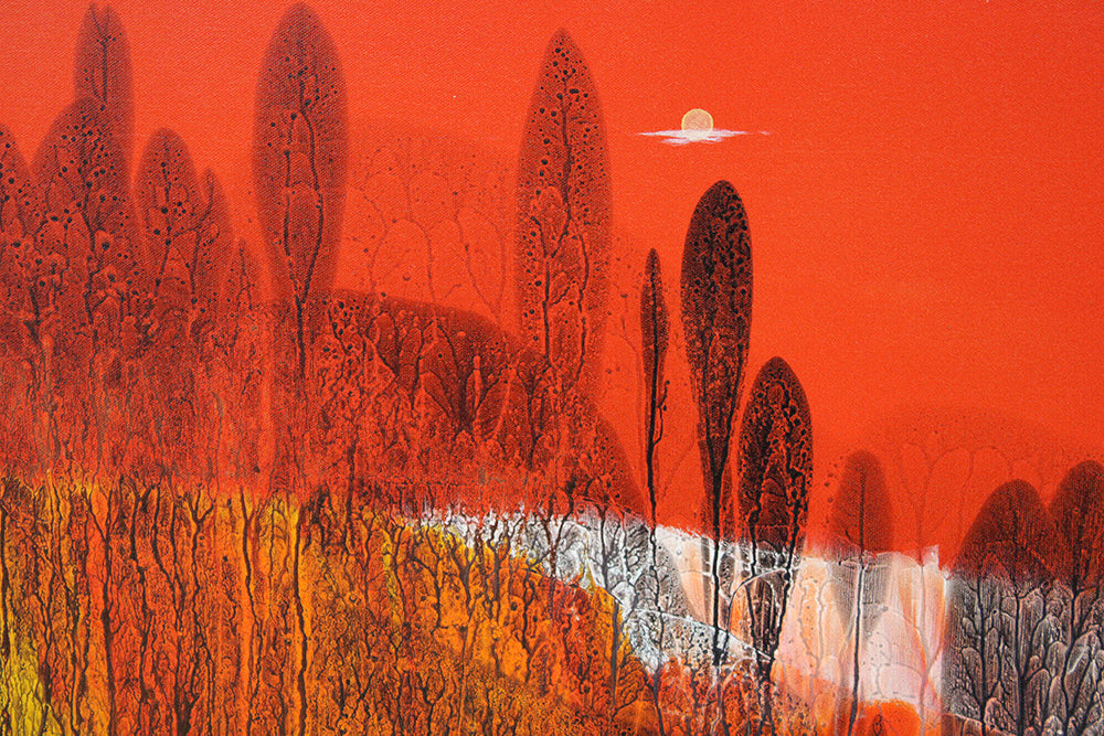 Sunset Over The Forest