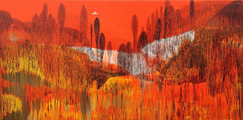 Sunset Over The Forest