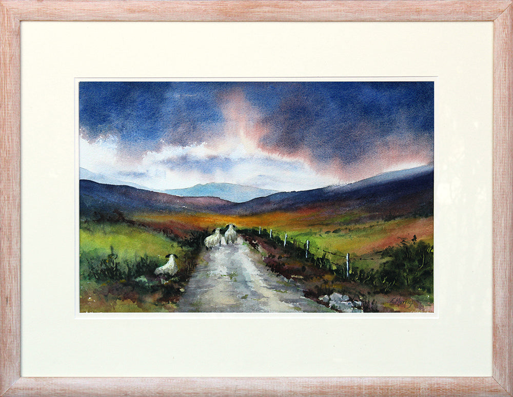 Sunset Stroll Framed