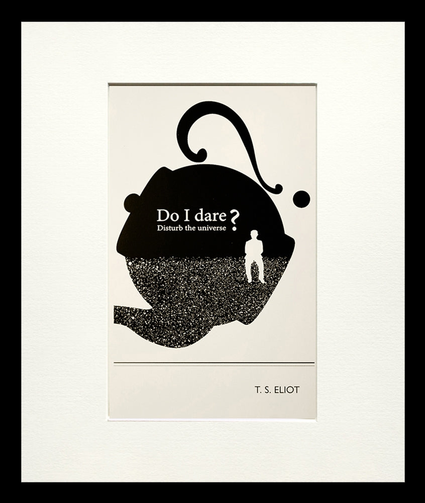 Postcard - T. S. Eliot Small Flat Black Frame