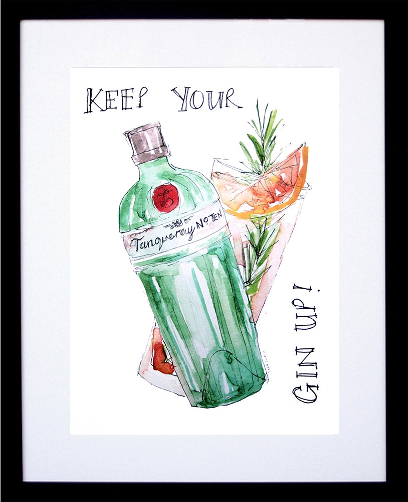 Gin - Tanqueray Keep Your Gin Up Black Frame