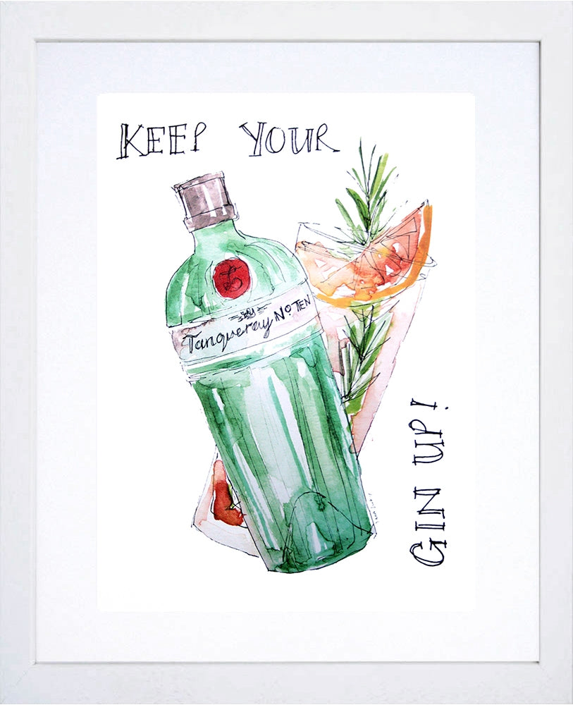 Gin - Tanqueray Keep Your Gin Up White Frame