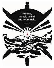 Tennyson - Not To Yield Unframed