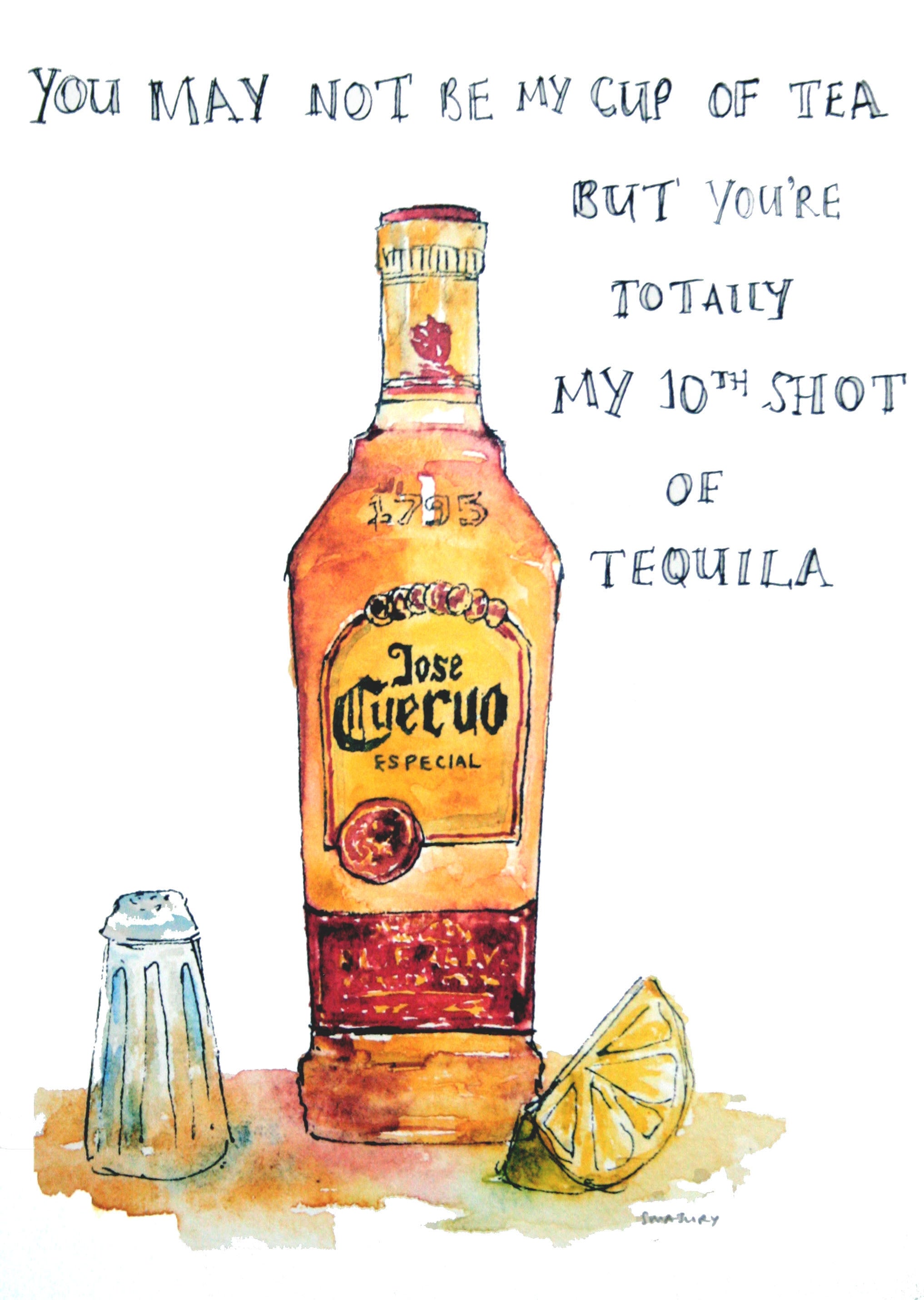 Drinks Liqueur - Jose Cuecuo Tequila Unframed