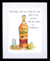 Drinks Liqueur - Jose Cuecuo Tequila Black Frame