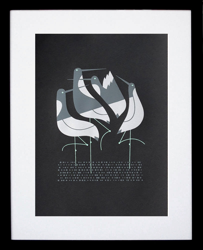 Terns (Black) Black Frame