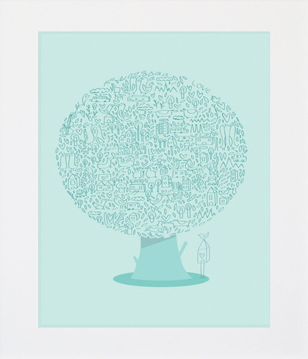 The Animal Tree Unframed