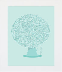 The Animal Tree Unframed