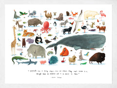 Books - The Animals White Box Frame - Not Dry Mounted