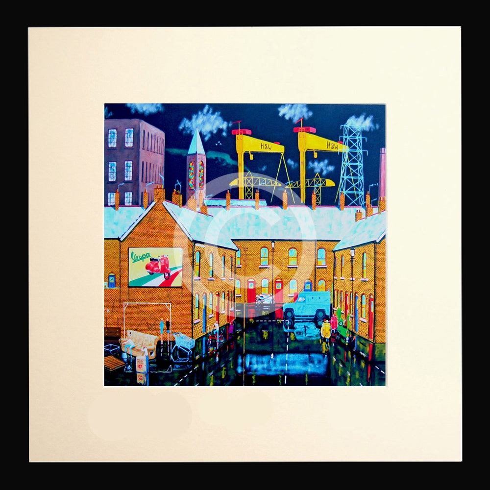 Print - The Beat 15 x 15 Framed