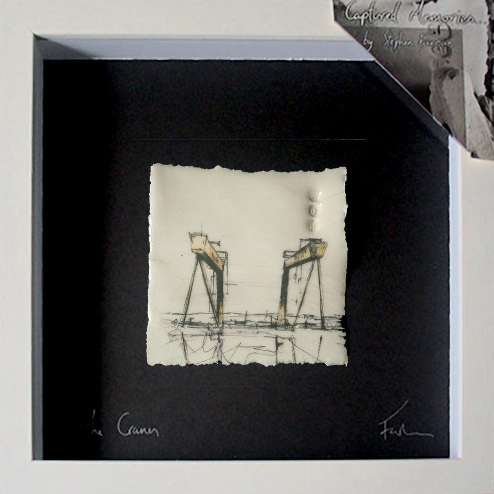 Memories - The Cranes Framed 16x16