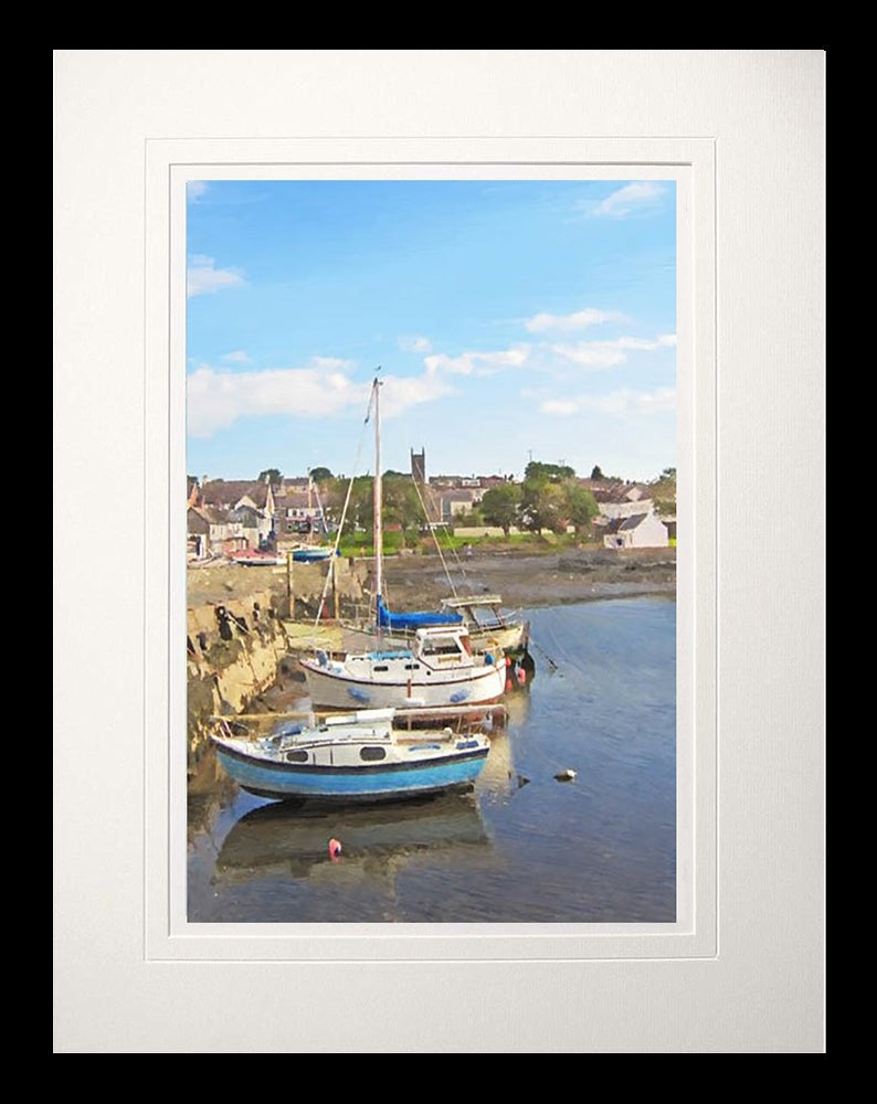 Co Down - The Harbour Groomsport Flat Black Frame