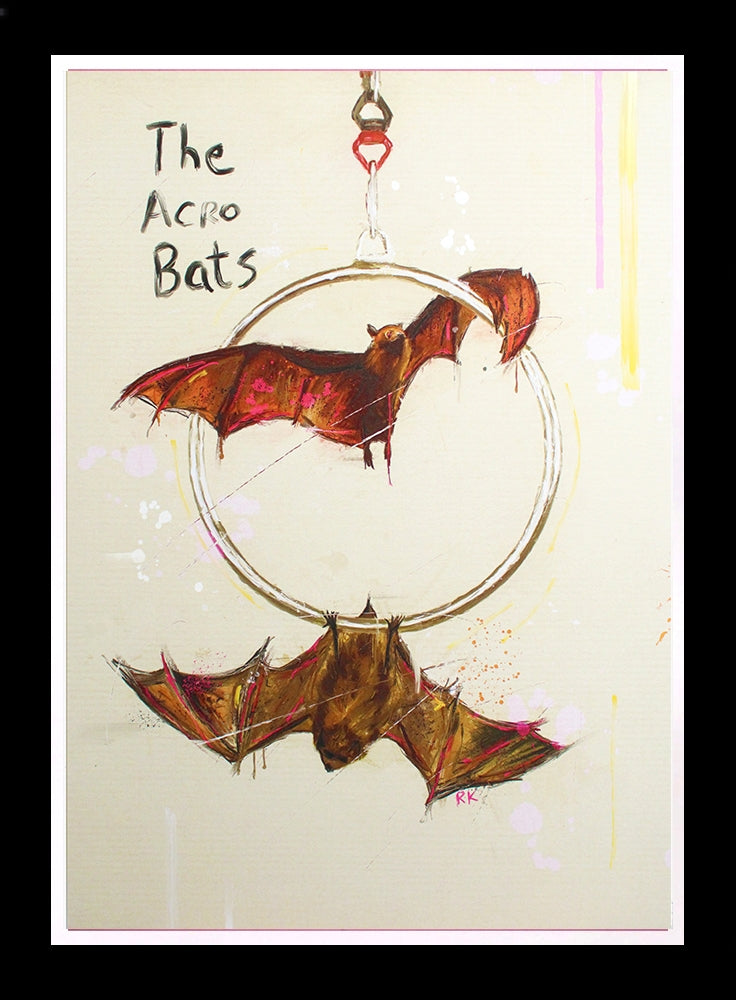 The Acrobats - Flat Black Frame