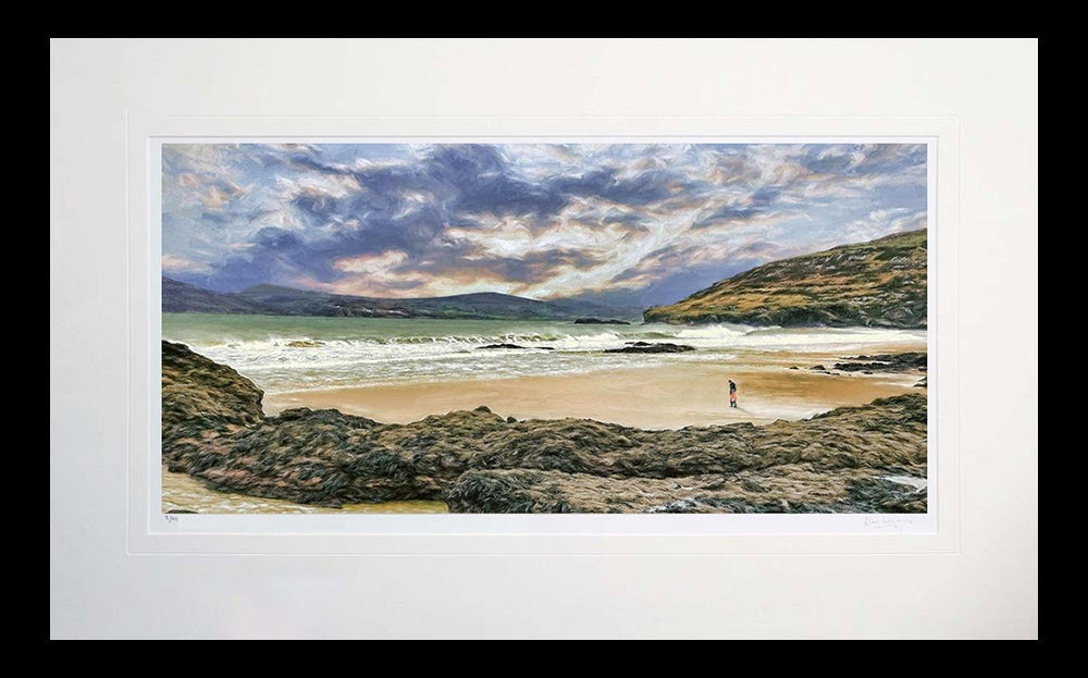 Co Donegal - The Beach Portsalon-71 x 45-Flat Black Frame