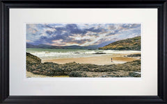 Co Donegal - The Beach Portsalon Frame Black Moulded 71X45