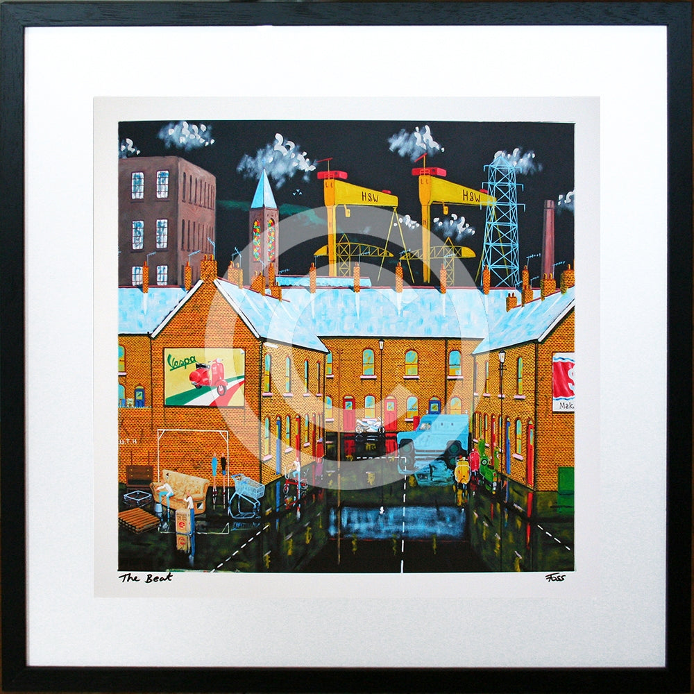 Print - The Beat-40 x 40 Framed