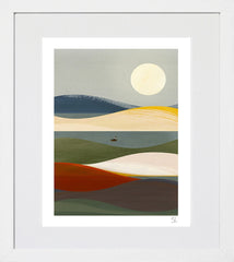 The Blue Hour White Frame