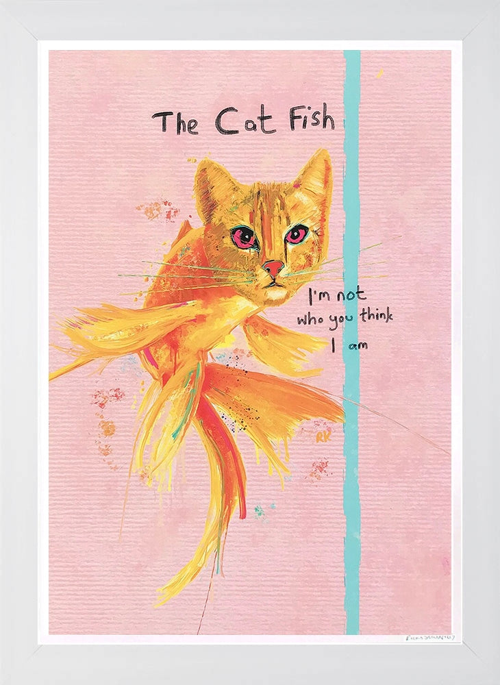 The Cat Fish - Flat White Frame