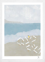 The Cautious One-36 x 51.5-White Box Frame