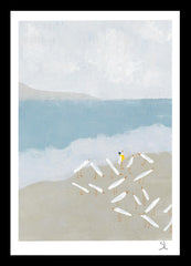 The Cautious One-36 x 51.5-Black Box Frame