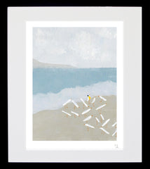 The Cautious One-17 x 26-Black Box Frame
