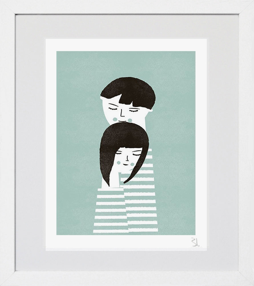 The Couple White Frame