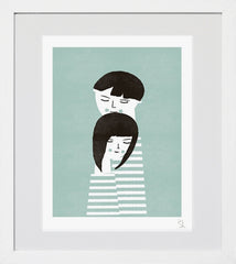 The Couple White Frame