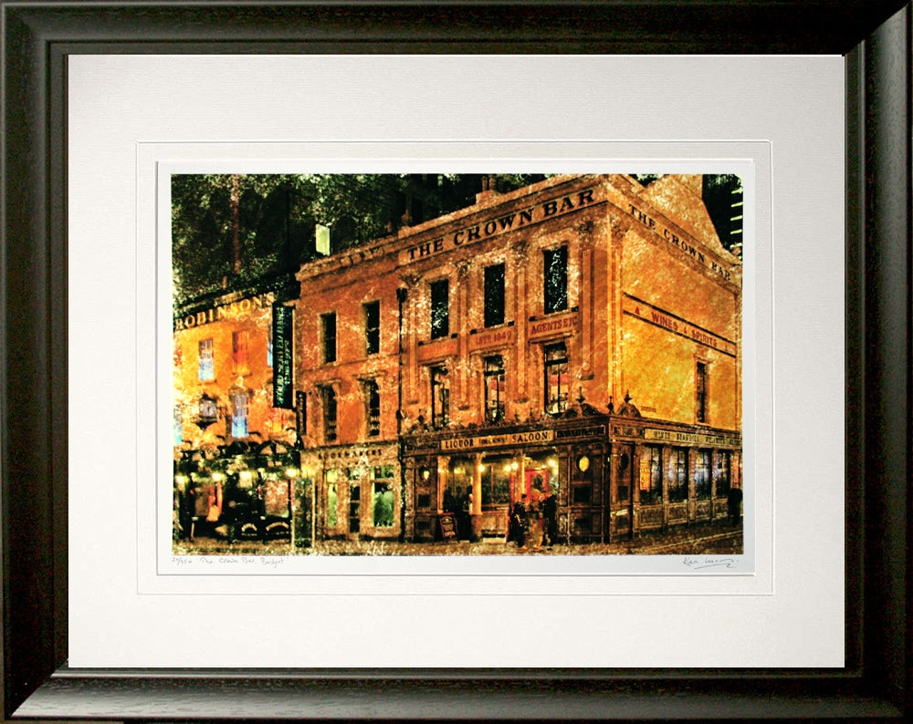 Belfast - The Crown Bar Frame Black Moulded 60x47.5