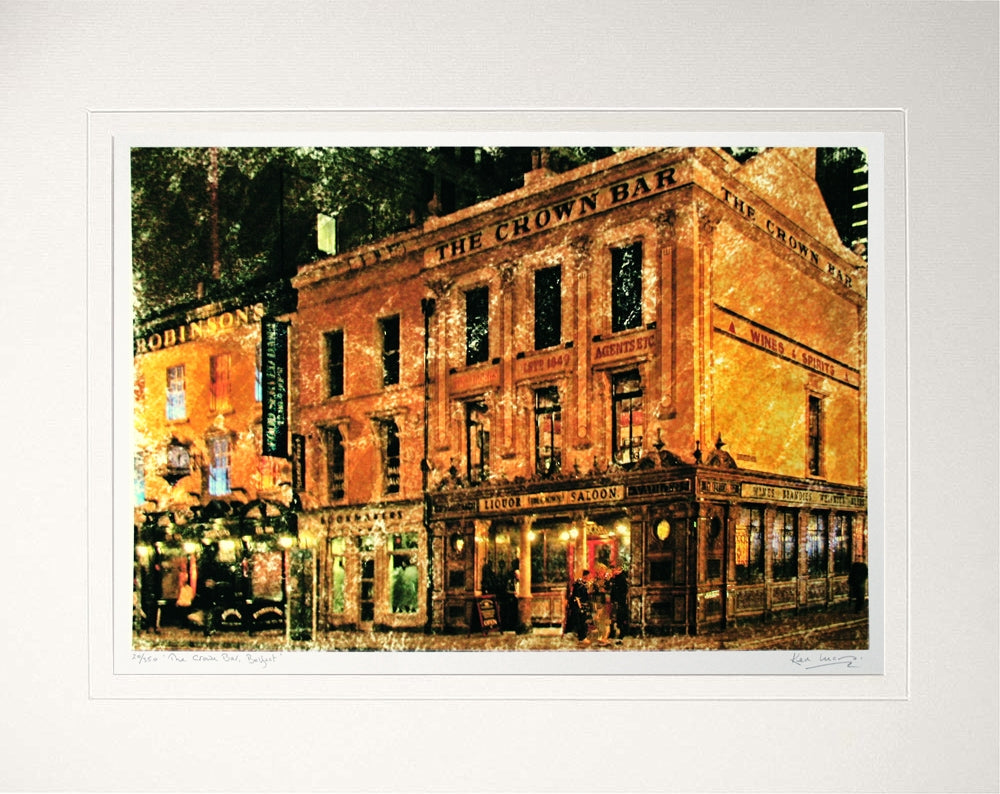 Belfast - The Crown Bar II Unframed 60x47.5