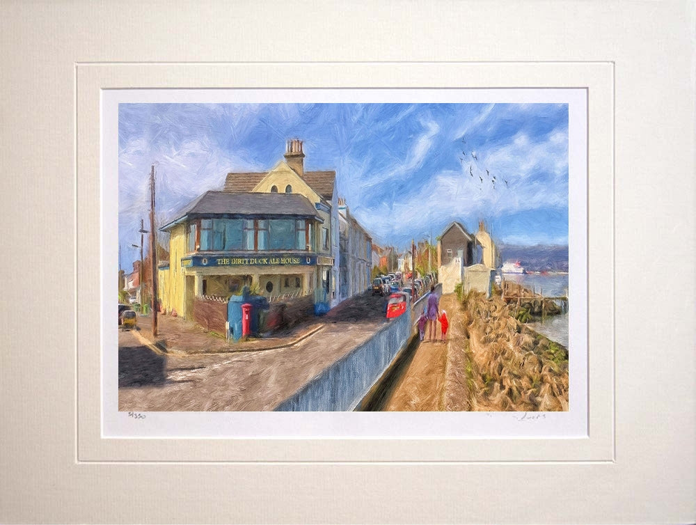 Co Down - The Dirty Duck Holywood Unframed 40x30