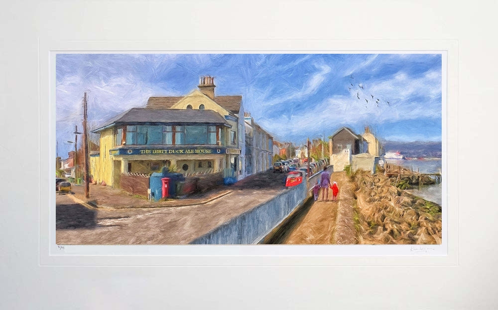 Co Down - The Dirty Duck Holywood Unframed 71x45