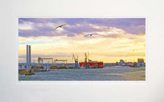 Belfast - The Docks Belfast Unframed 71x45