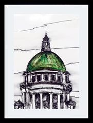 Sketchbook on Paper - The Dome City Hall Belfast Framed