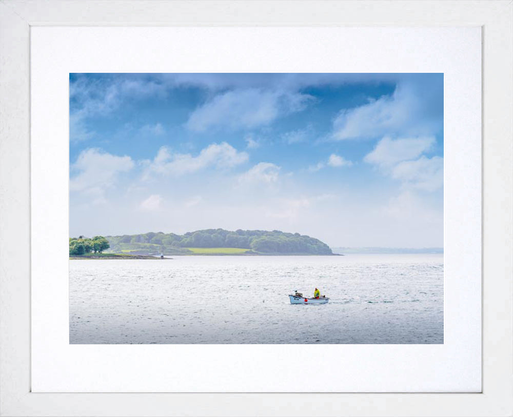 The Fishing Boat Strangford Lough Frame White