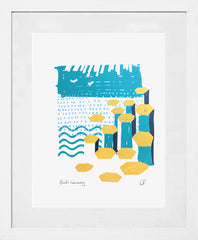 The Giant's Causeway White Frame (With Mount)