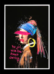 Girl With The Primark Earring - Black Frame